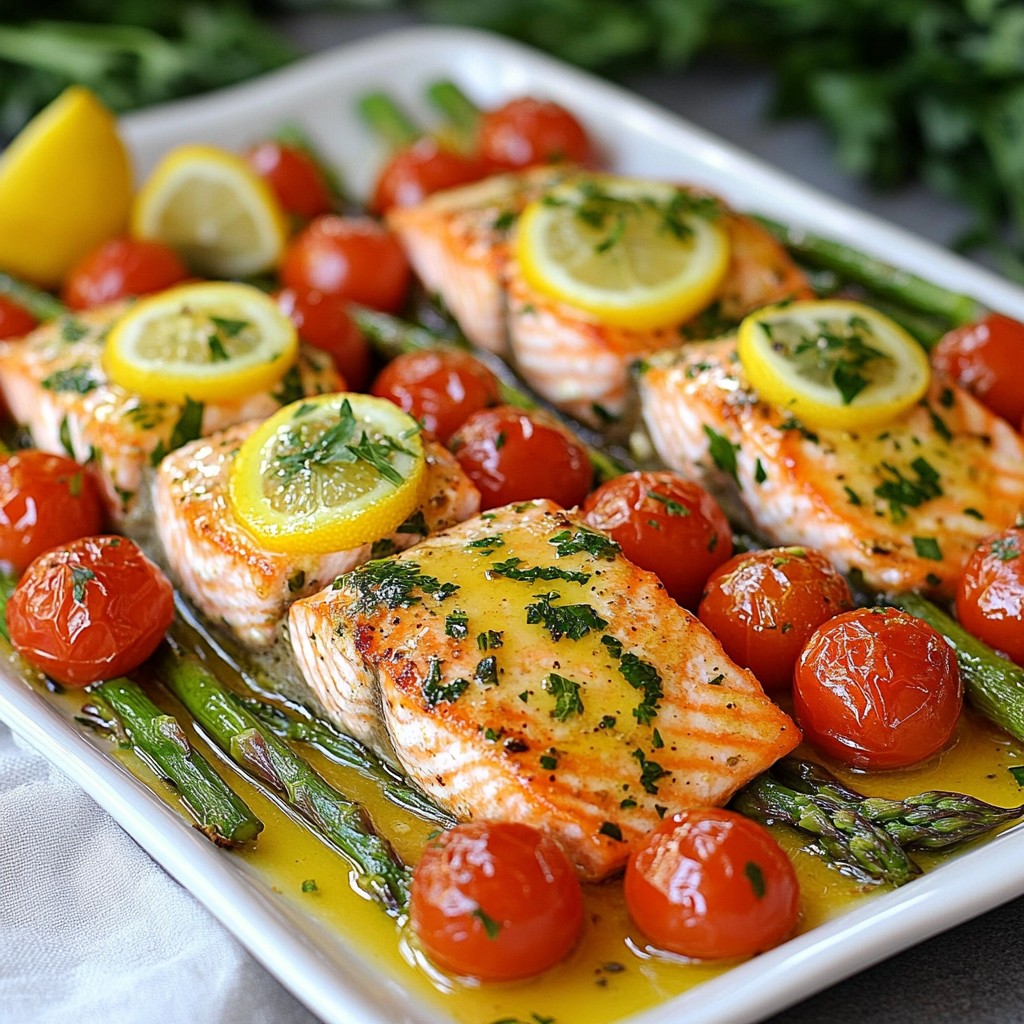 One-Pan Lemon Herb Salmon Quick and Tasty Dinner