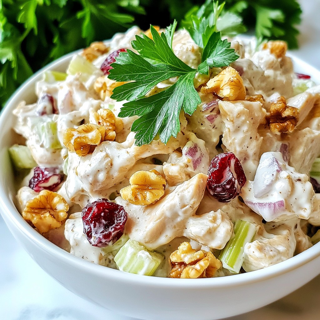 Cranberry Walnut Chicken Salad Fresh and Flavorful Delight