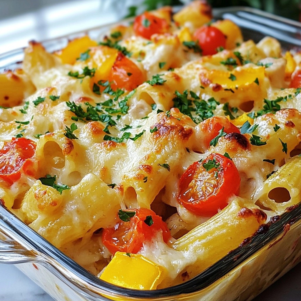 Spicy Chicken and Pasta Cheesy Bake Delight Recipe
