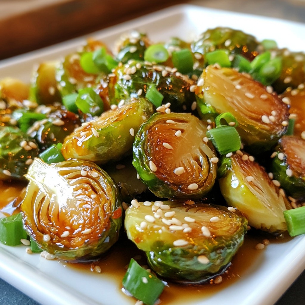 Honey Sriracha Brussels Sprouts Flavorful Side Recipe