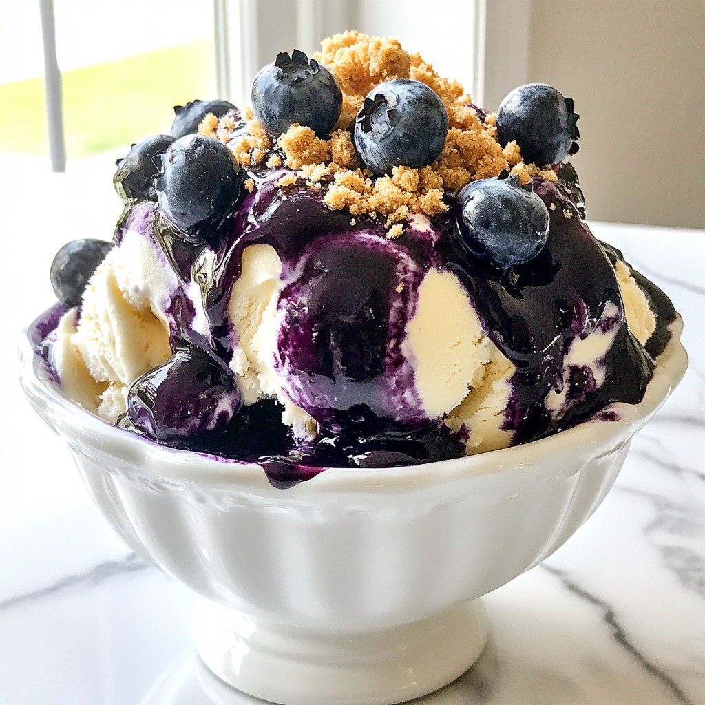 Blueberry Cheesecake Ice Cream Creamy Delight Recipe