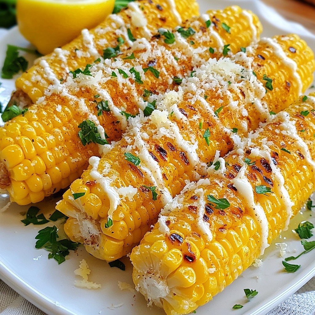 Garlic Parm Corn on the Cob Flavorful Grilled Treat