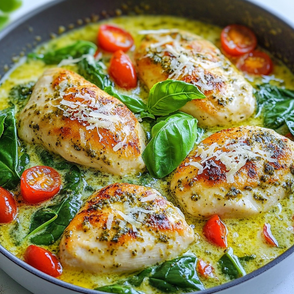 Creamy Pesto Chicken Skillet Easy Weeknight Meal