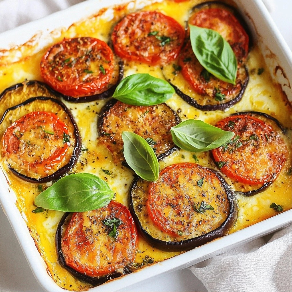 Cheesy Eggplant and Tomato Bake Delightful Dinner Dish