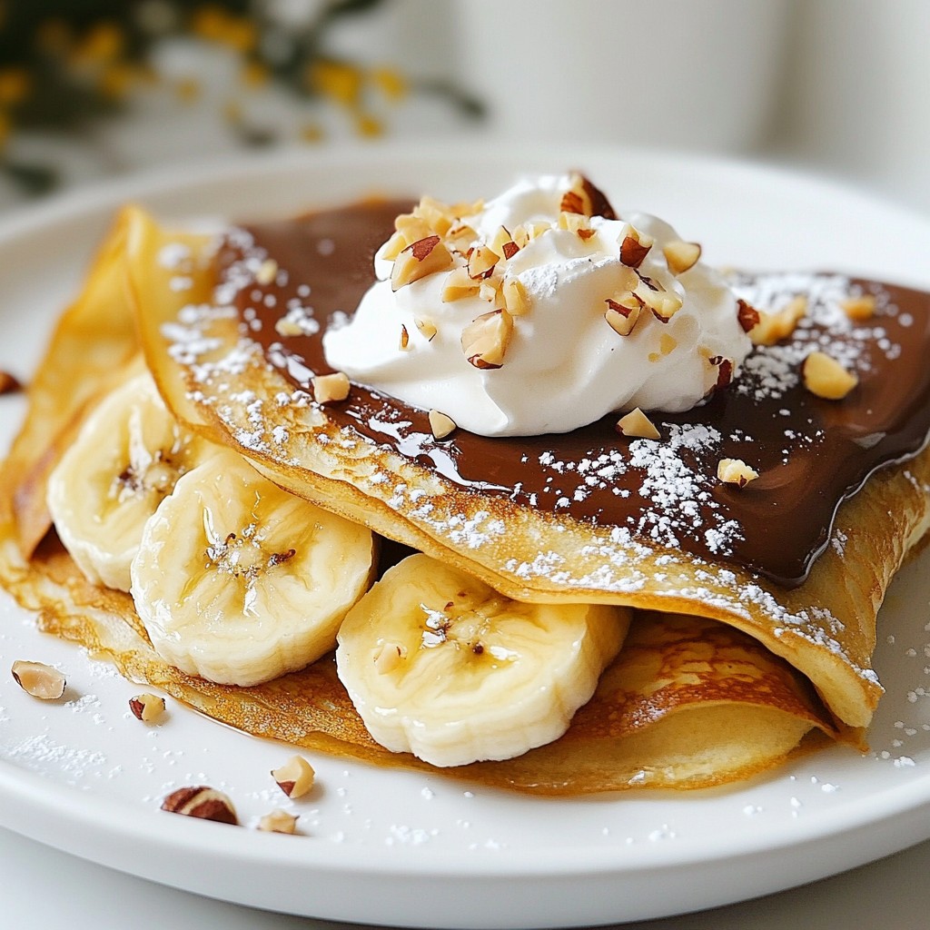Irresistible Banana Nutella Crepes Quick and Easy Recipe