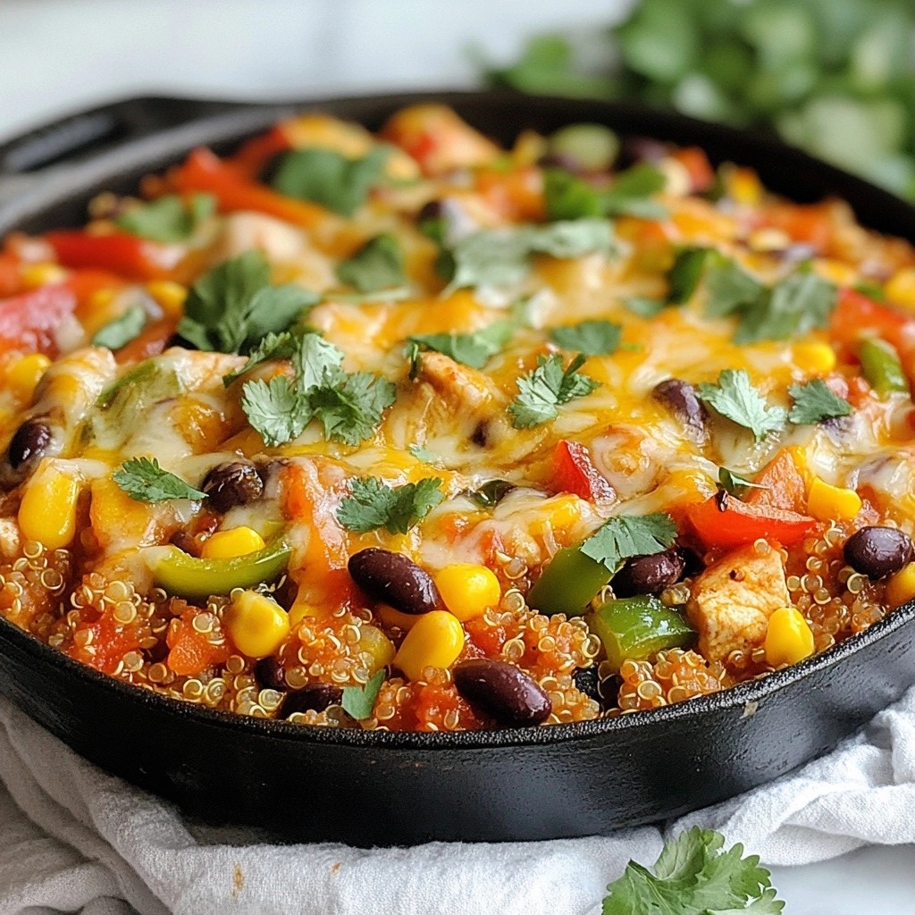 Zesty Southwest Chicken and Quinoa Hotdish Delight