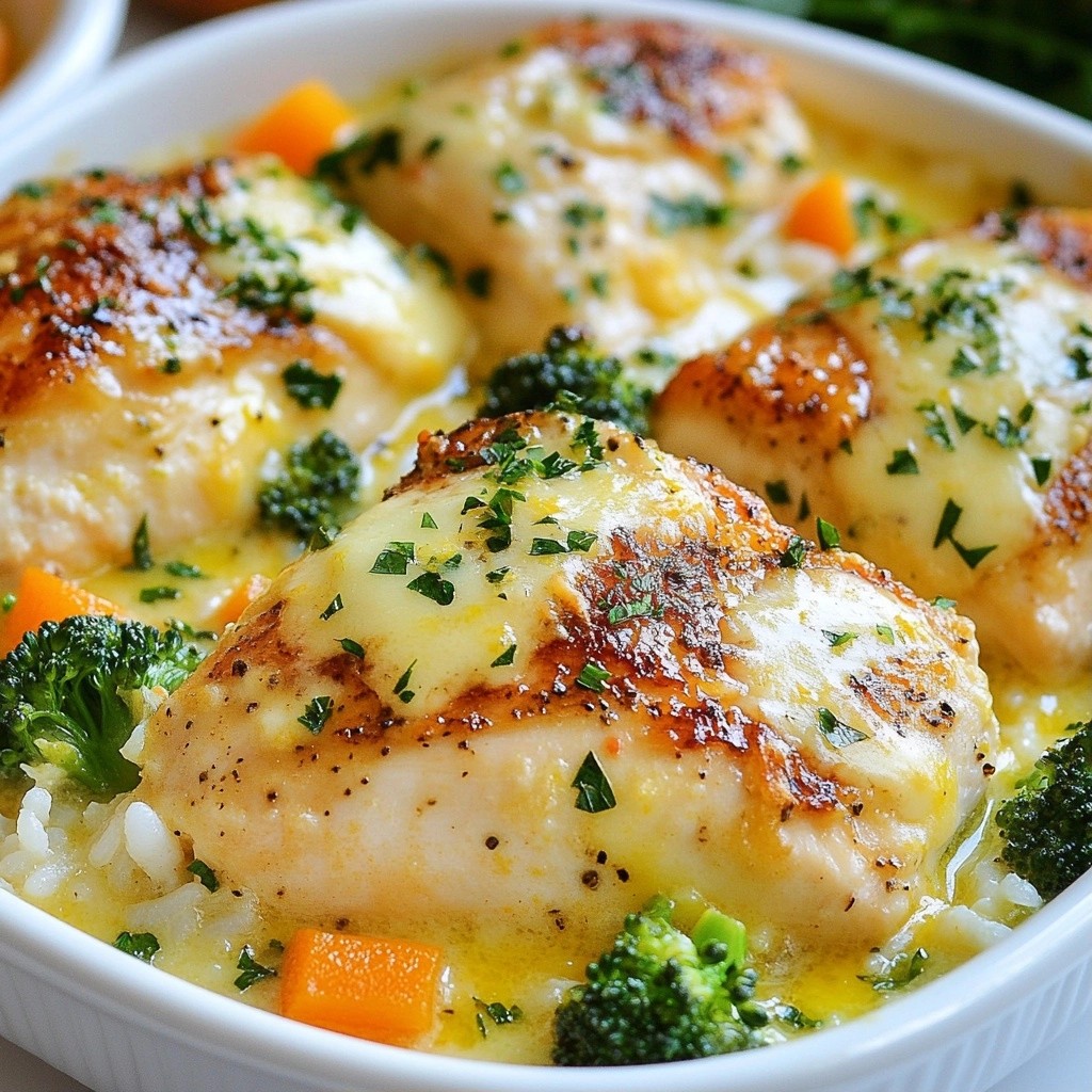 Herbed Lemon and Garlic Chicken Casserole Delight