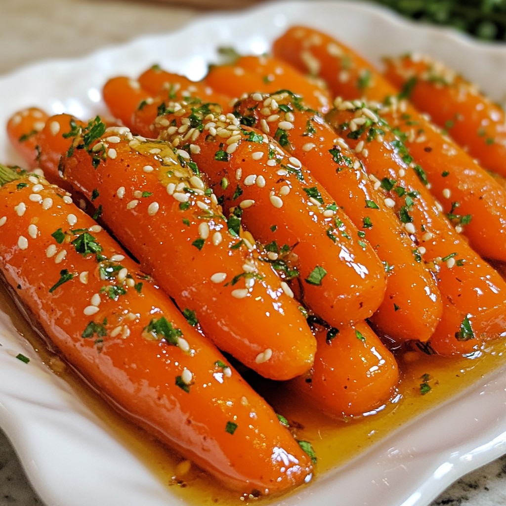 Honey Garlic Glazed Carrots Flavorful Side Dish Recipe