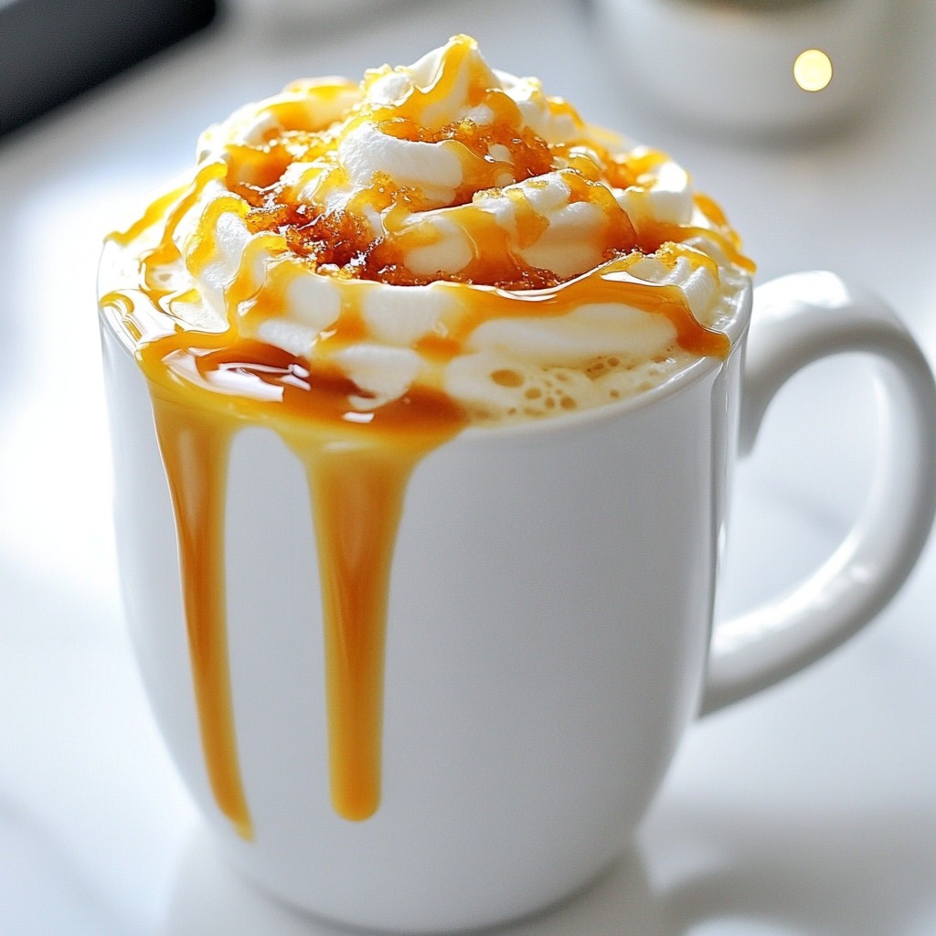 Caramel Brûlée Latte Copycat Tasty Homemade Recipe
