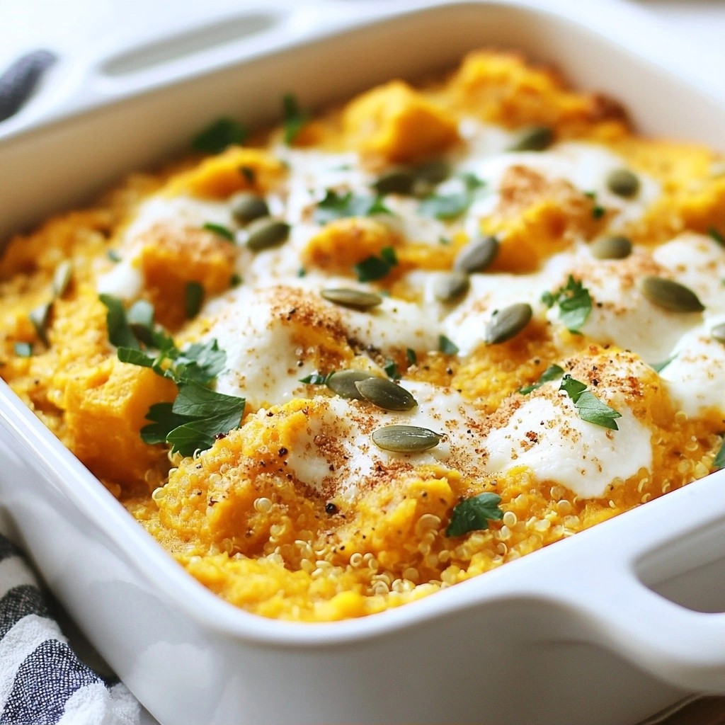 Festive Herb and Pumpkin Casserole Savory Delight