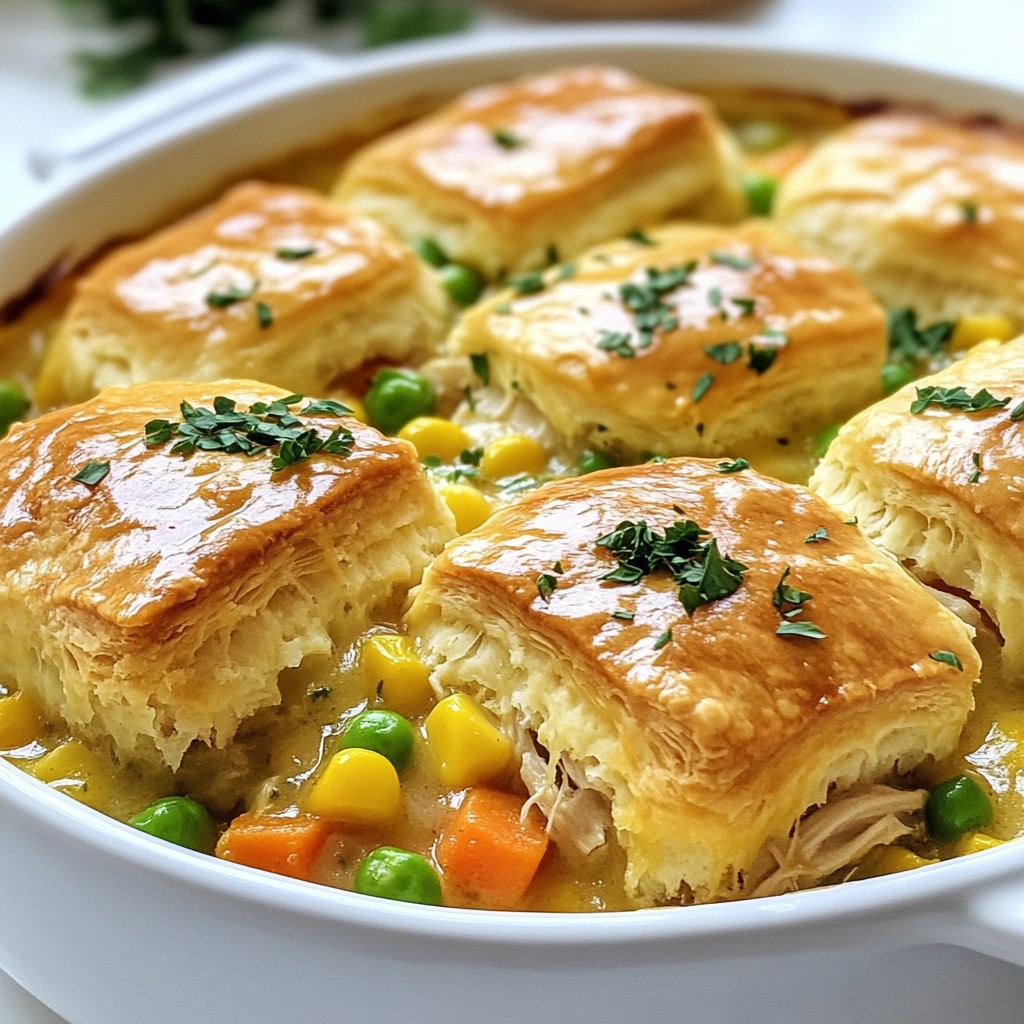 Rich Chicken Pot Pie Casserole Hearty Family Meal
