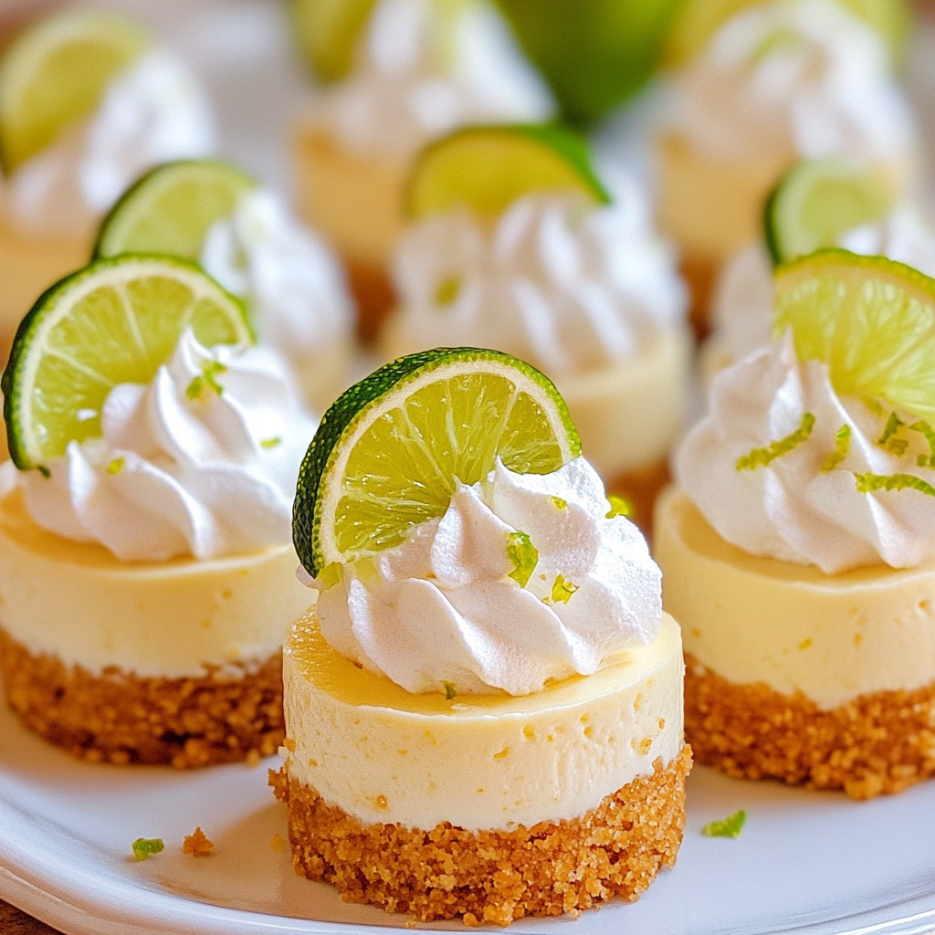 Mini Key Lime Cheesecakes Delightful and Simple Treat