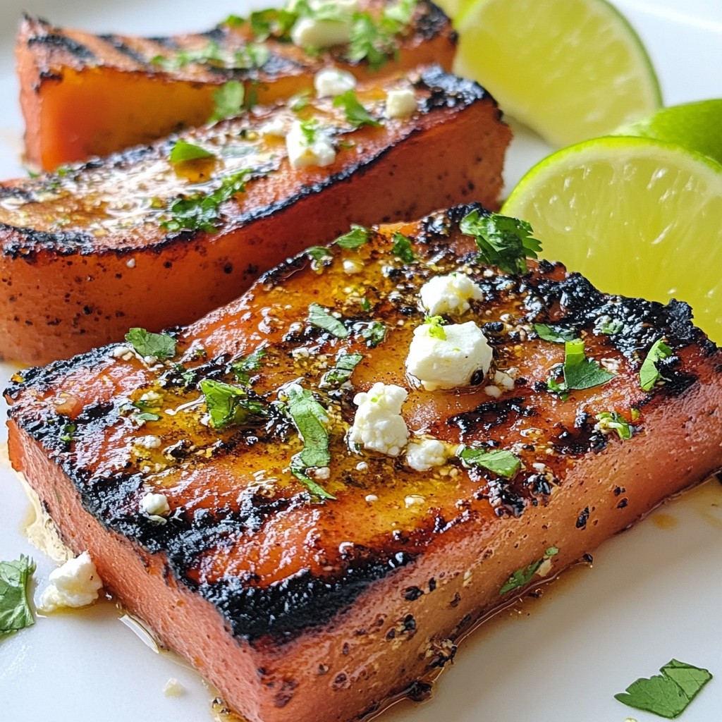 Chili Lime Grilled Watermelon Steaks Deliciously Fresh