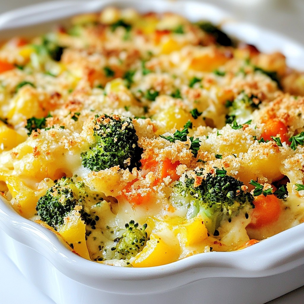 Spicy Vegetable and Cheese Cheesy Bake Delight