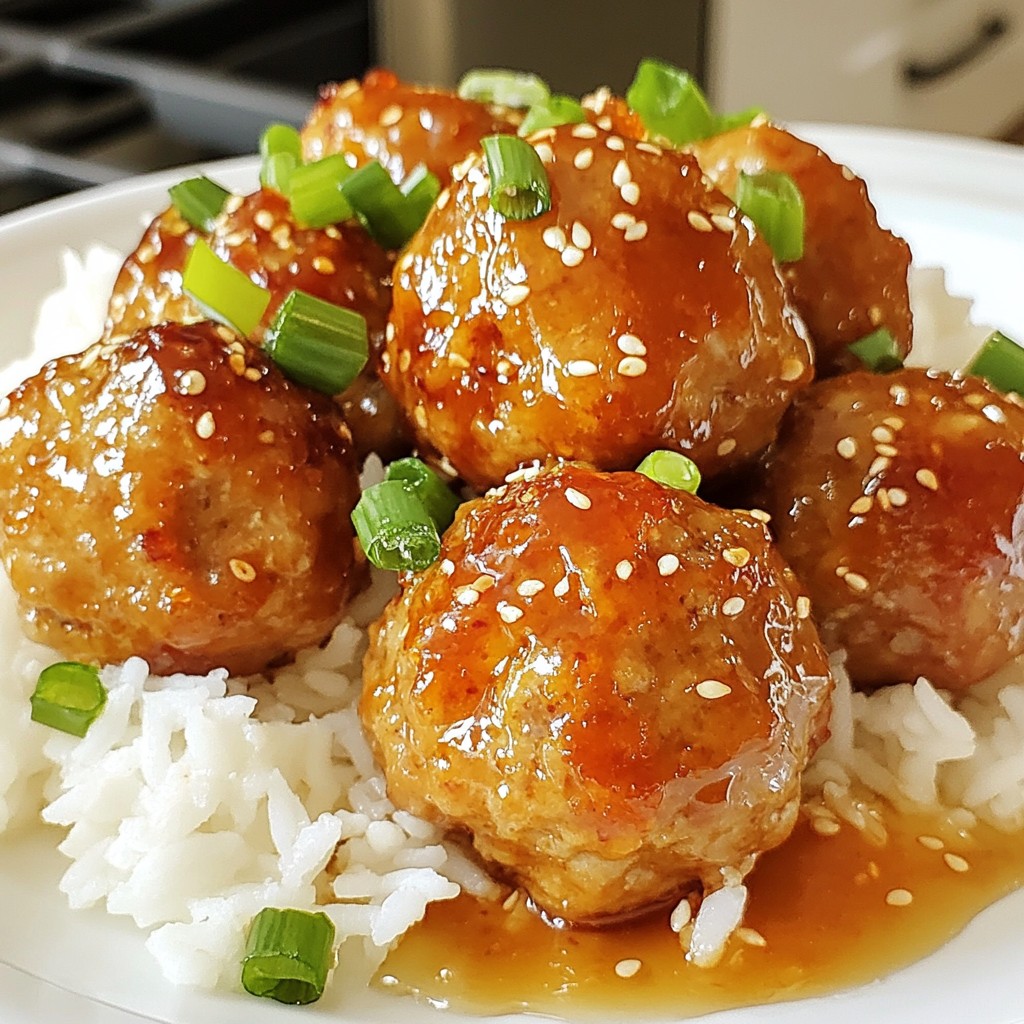 Honey Garlic Turkey Meatballs Tasty and Simple Recipe