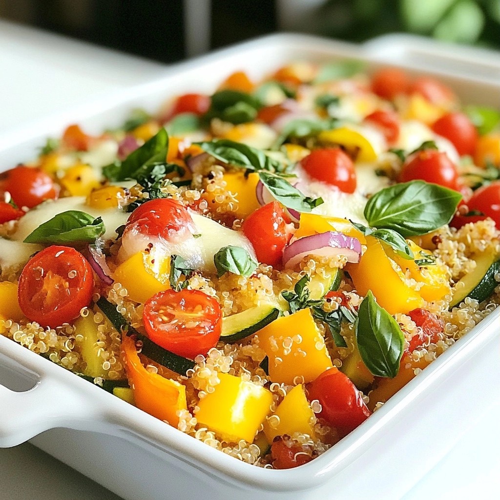 Festive Roasted Vegetable and Quinoa Casserole Dish