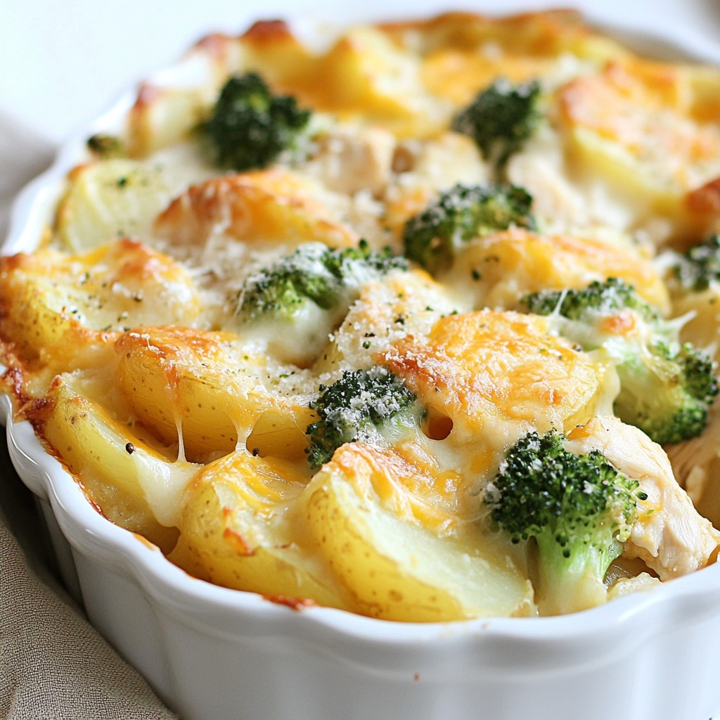 Hearty Chicken and Potato Cheesy Bake Delight