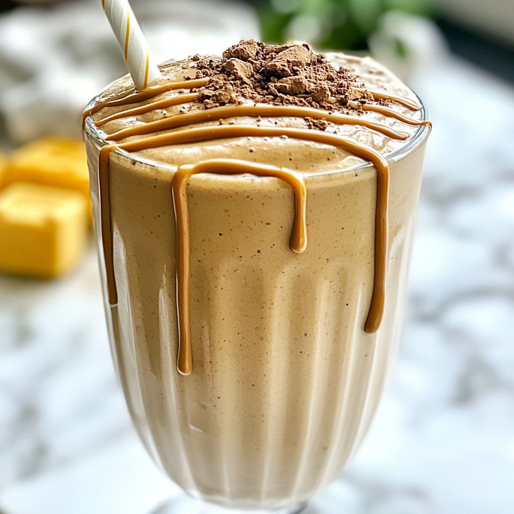 Peanut Butter Chocolate Protein Smoothie Delight