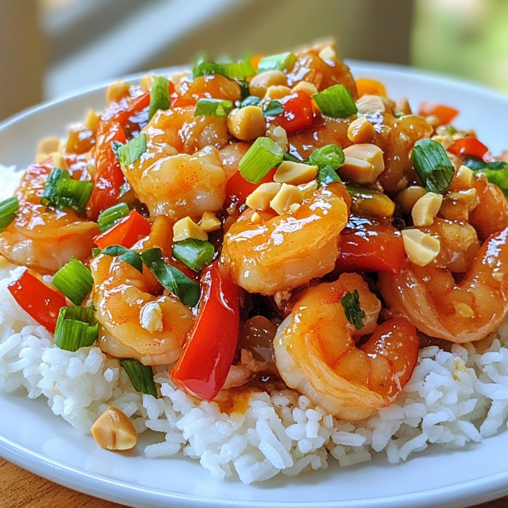 Sweet and Spicy Kung Pao Shrimp Flavorful Recipe