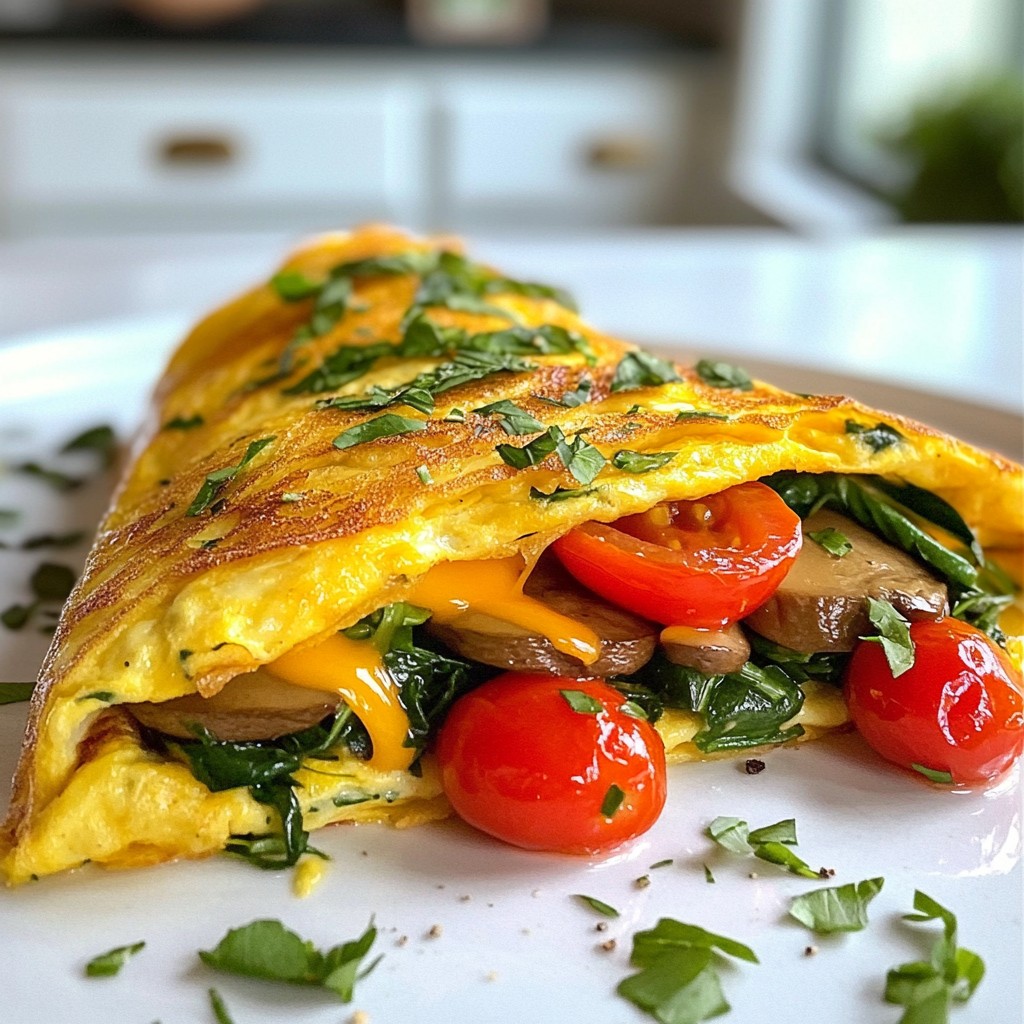 Veggie Stuffed Omelette Flavorful and Nutritious Meal