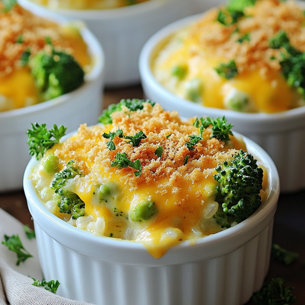Creamy Broccoli and Rice Cheesy Bake Delight