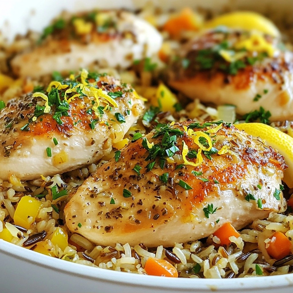 Herb Chicken and Wild Rice One-Dish Dinner Delight