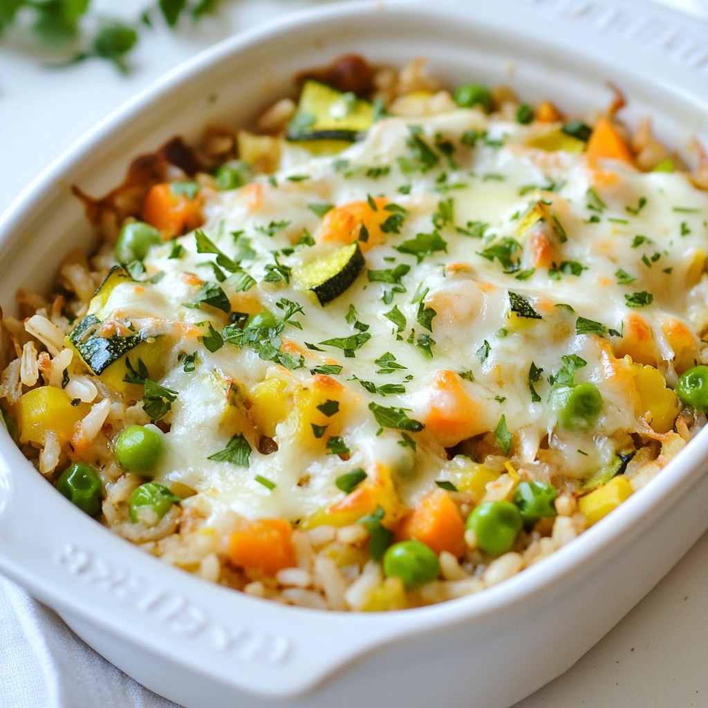 Classic Vegetable and Rice Hotdish Easy Comfort Meal