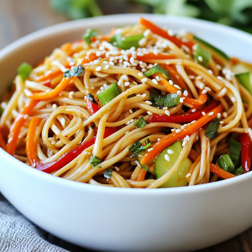 Spicy Sesame Noodle Salad Fresh and Flavorful Delight