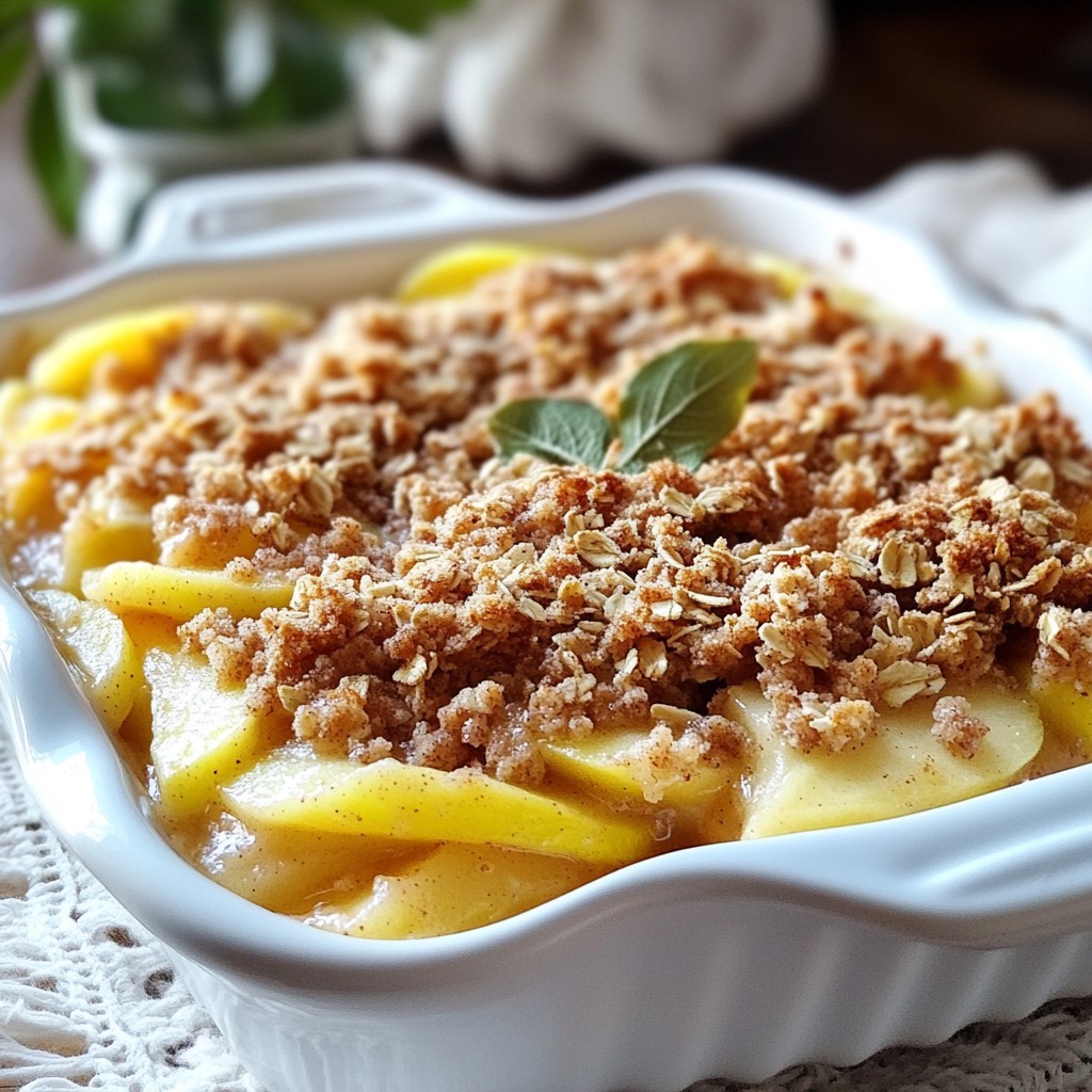 Cinnamon Apple Crumble Warm and Comforting Delight