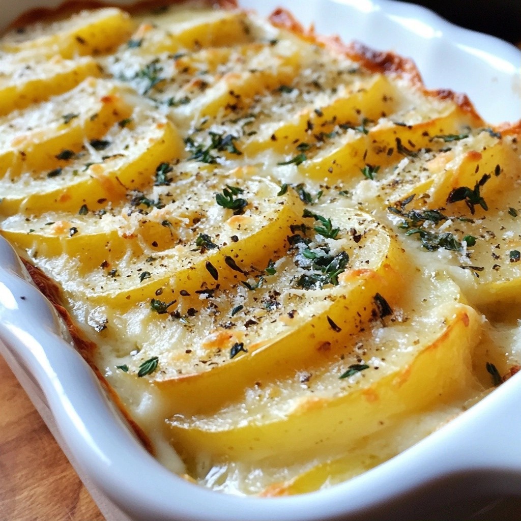 Creamy Herb Potato One-Dish Bake Easy and Delicious