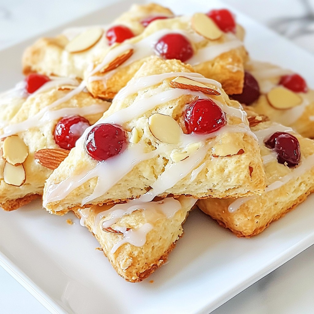 Cherry Almond Scones Flavorful and Easy Treat