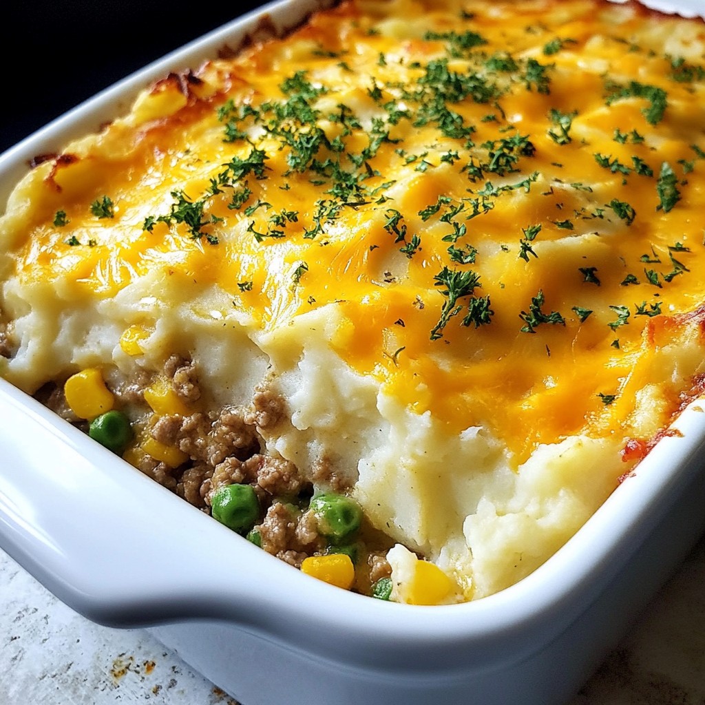 Classic Cheesy Shepherd's Pie Casserole Delight
