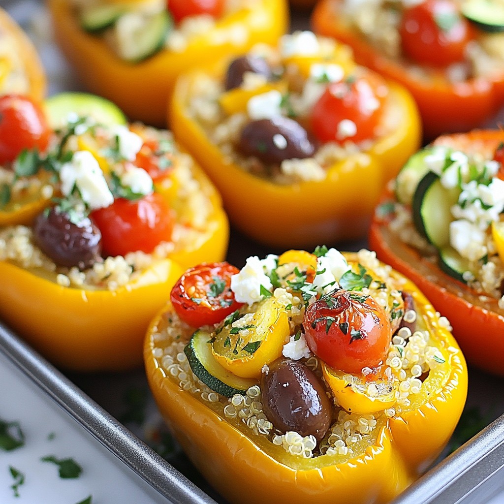 Mediterranean Stuffed Peppers Flavorful and Healthy Meal