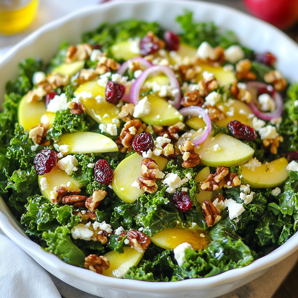 Cranberry Apple Kale Salad Easy Refreshing Delight