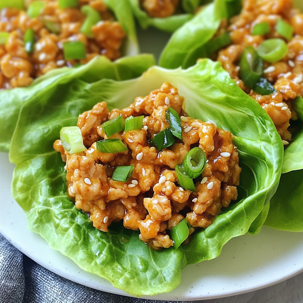 Teriyaki Chicken Lettuce Cups Flavorful and Easy Meal