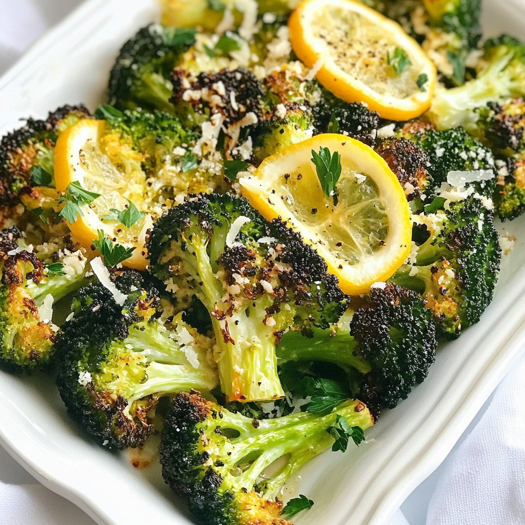 Lemon Pepper Roasted Broccoli Simple and Tasty Side