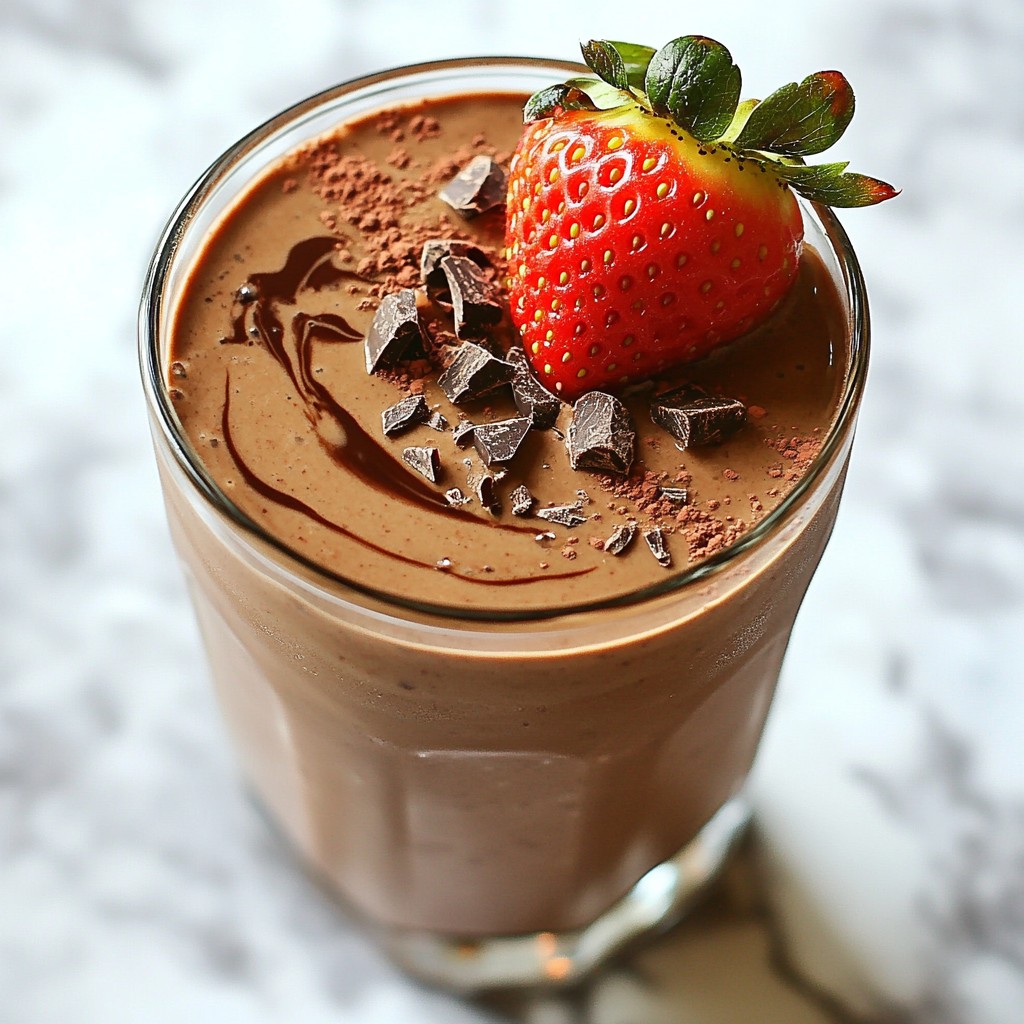 Chocolate Covered Strawberry Smoothie Simple Treat