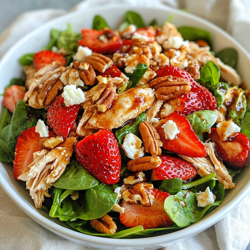 Strawberry Fields Chicken Salad Fresh and Nutritious Dish