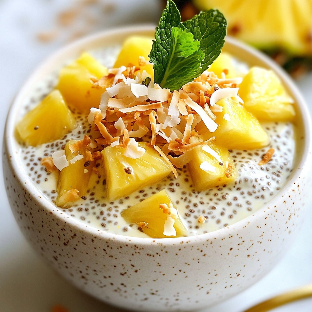 Pina Colada Chia Pudding Simple and Tasty Delight