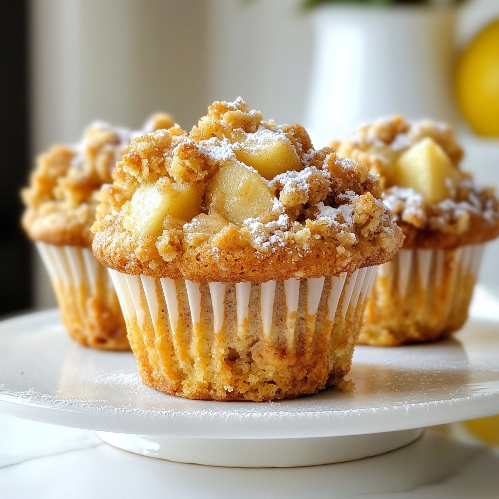 Cinnamon Apple Crumble Muffins Simple and Tasty Treat