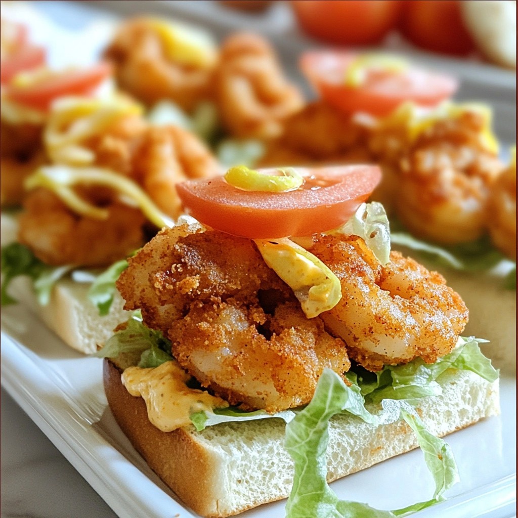 Cajun Shrimp Po' Boy Sliders Easy and Flavorful Meal