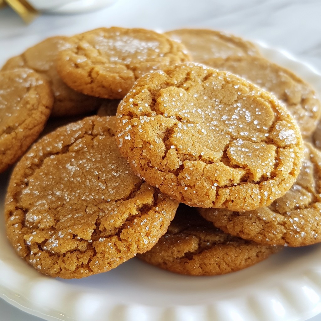 Chewy Ginger Molasses Cookies Simple and Delicious Recipe