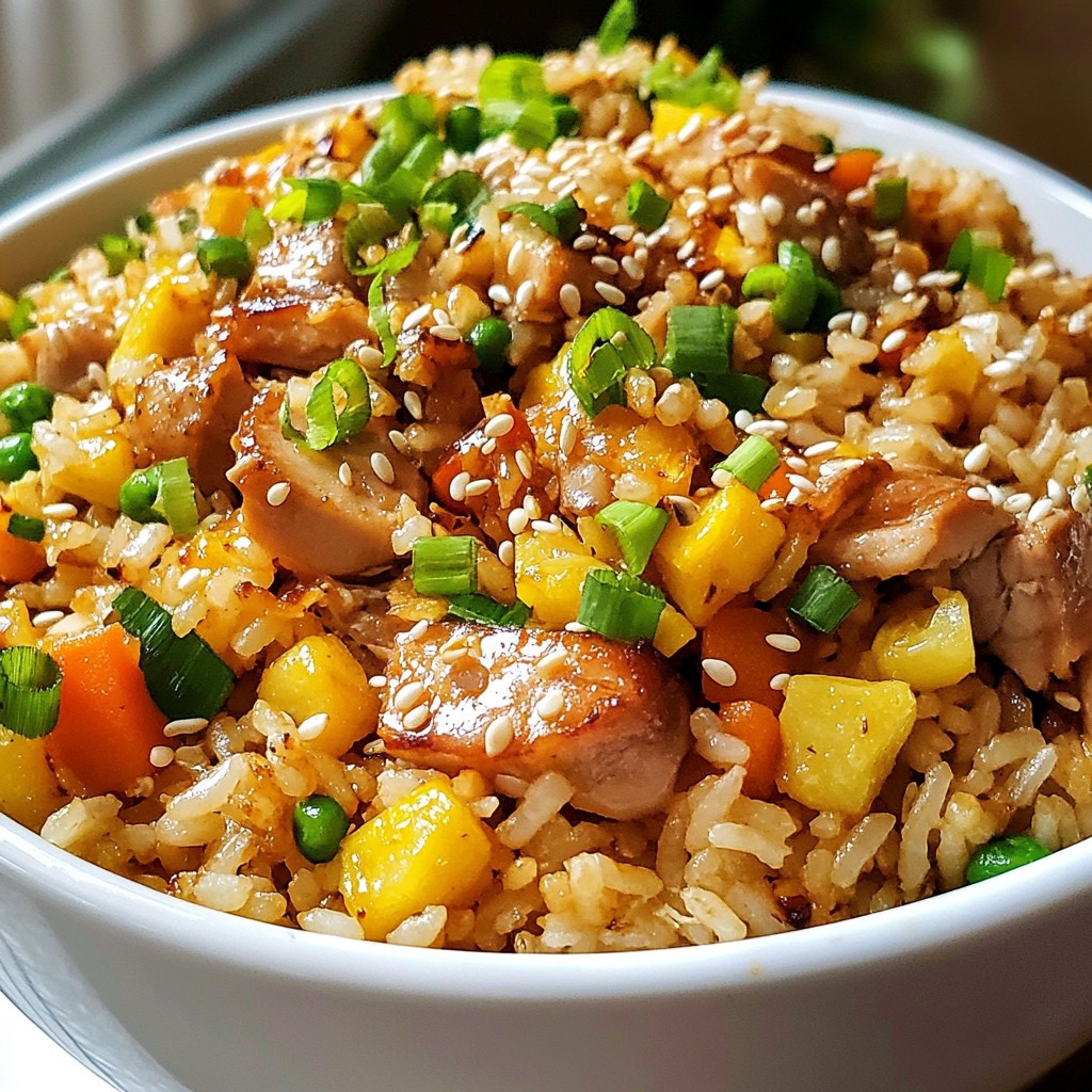 Teriyaki Chicken Fried Rice Easy One-Pan Recipe