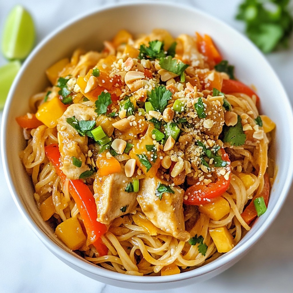 Thai Chicken Peanut Noodles Flavorful and Easy Dish
