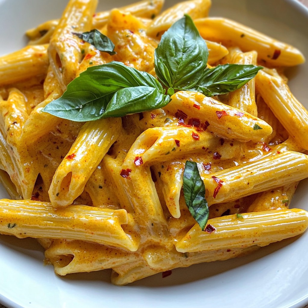 Creamy Roasted Red Pepper Pasta Irresistible Delight