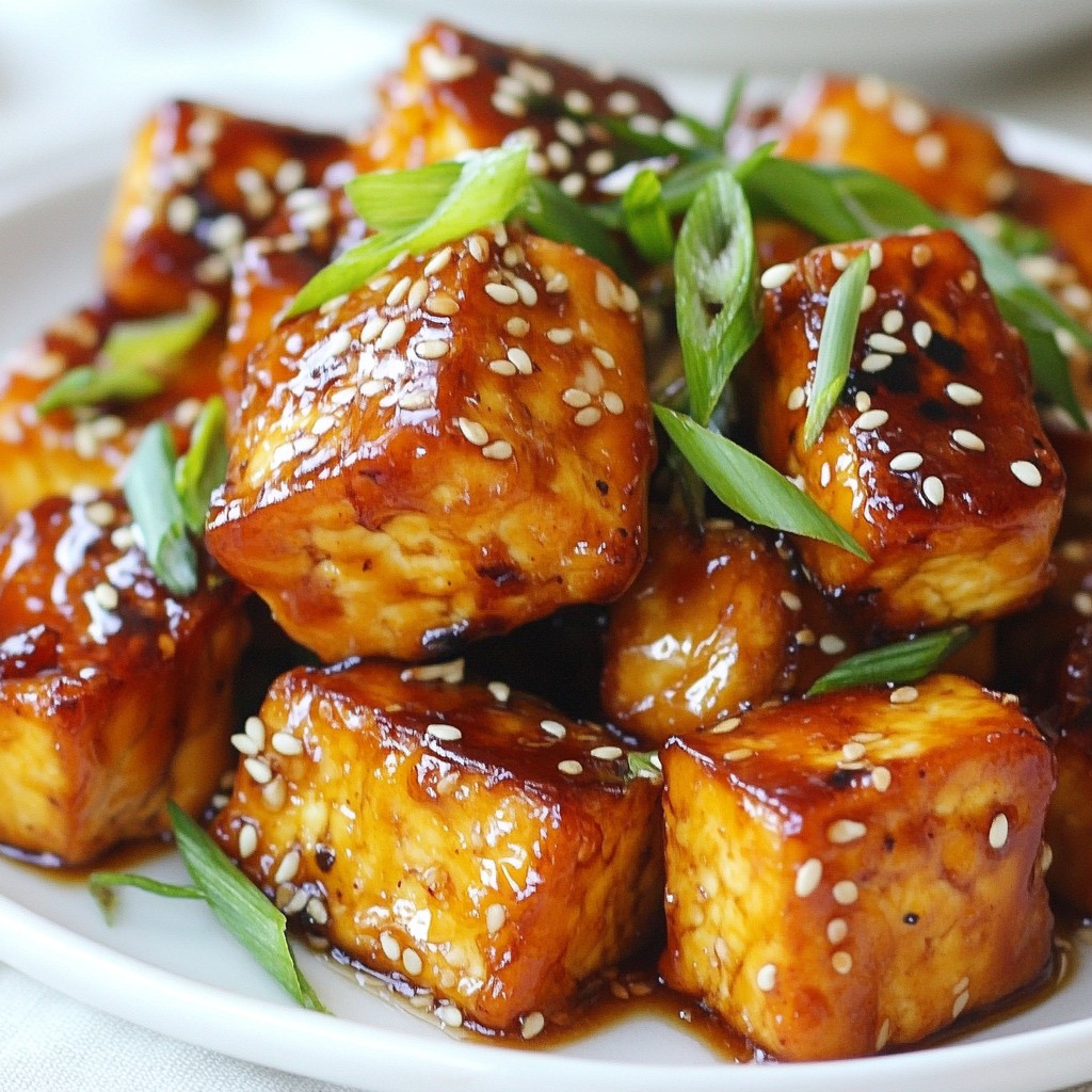 Crispy Honey Garlic Tofu Flavorful Plant-Based Dish