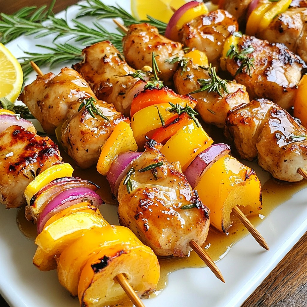 Honey Lemon Chicken Kabobs Tasty and Easy Recipe