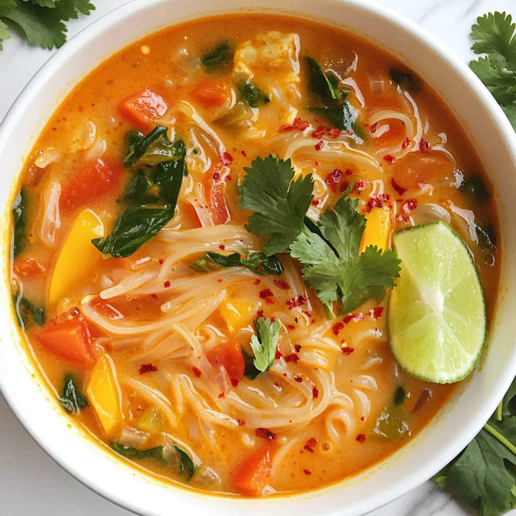 Thai Red Curry Noodle Soup Flavorful and Easy Recipe