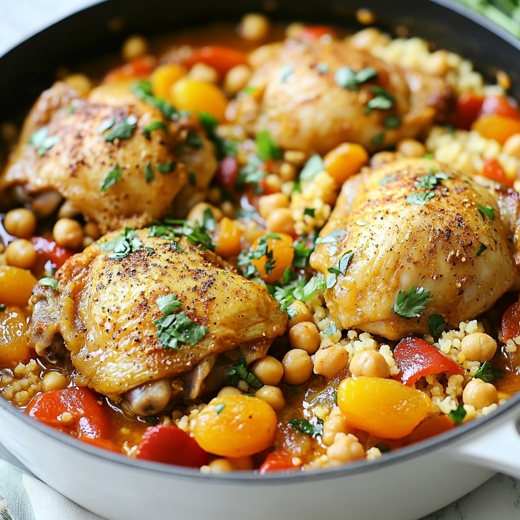 One-Pot Moroccan Chicken Stew Flavorful and Easy Meal