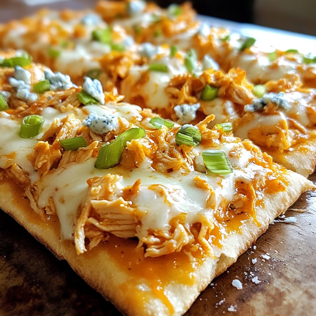 Buffalo Chicken Flatbread Delightful and Easy Recipe